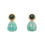Carved stone earrings by Carousel Jewels